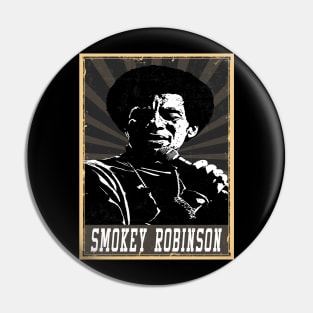 80s Style Smokey Robinson Pin