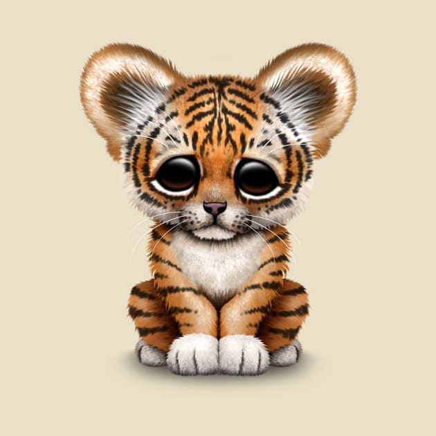 Cute Baby Tiger Cub by jeffbartels