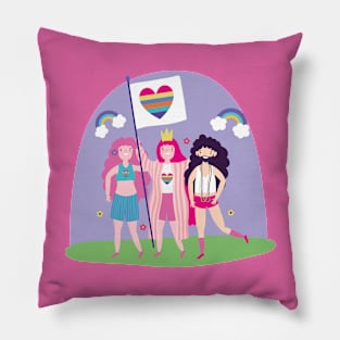 LGBT parade flag, pride symbol Pillow