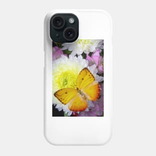 Large Yellow Butterfly On With Mum Phone Case