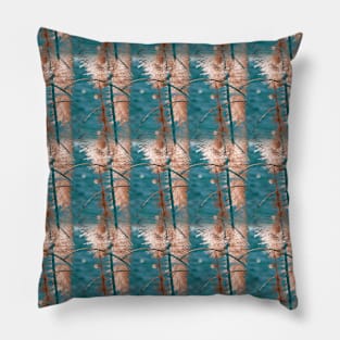 Abstract in Blue Pillow