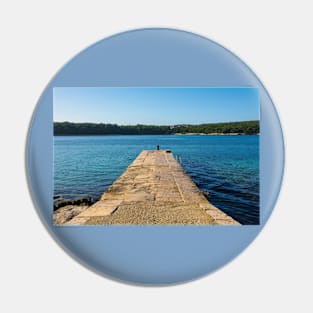 Pier on Medulin Coast in Istria, Croatia Pin