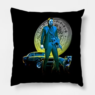 John Wick - Lone Hitman and Cub Pillow