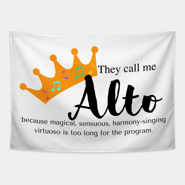 Choral Alto Pride Tapestry by Read*Sing*Love