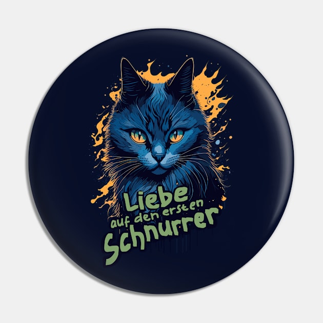 Liebe auf den ersten Schnurrer Pin by BAJAJU