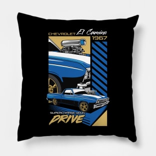 Vintage El Camino Car Pillow