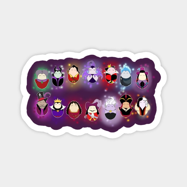 Evil Villains Magnet by laurareid.artist