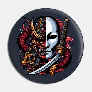 Yakuza Mask Pin