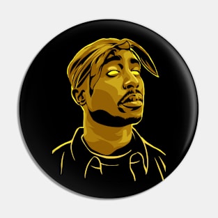 2 Pac Illustration Pin