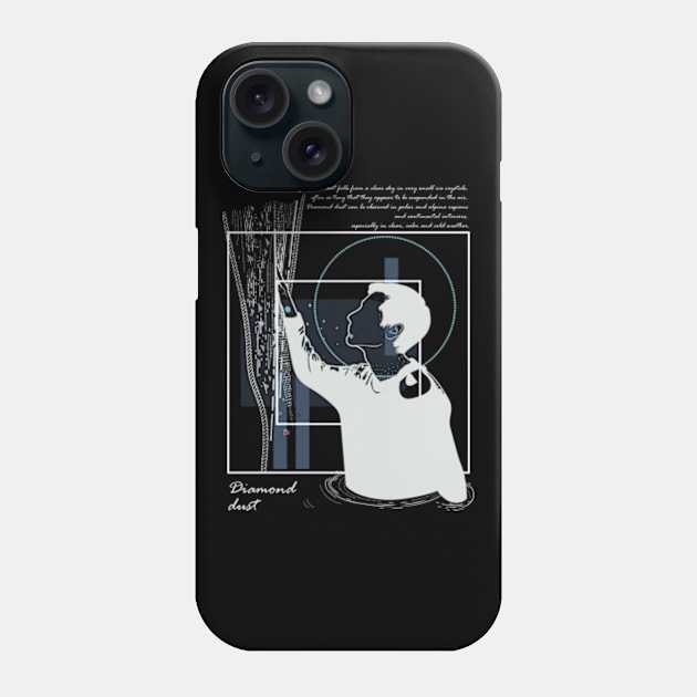 Diamond dust, cast over a black sea version 7 Phone Case by Frajtgorski