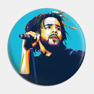 J Cole wpap pop art Pin