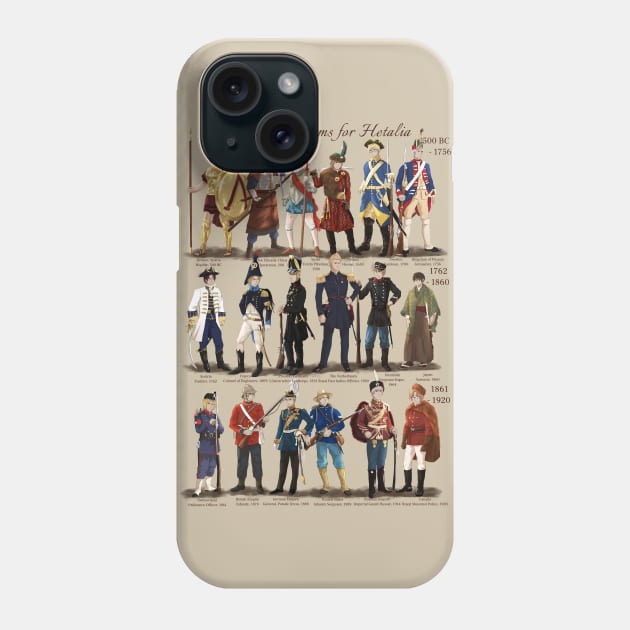 Historical Hetalia V.2 Phone Case by Silentrebel