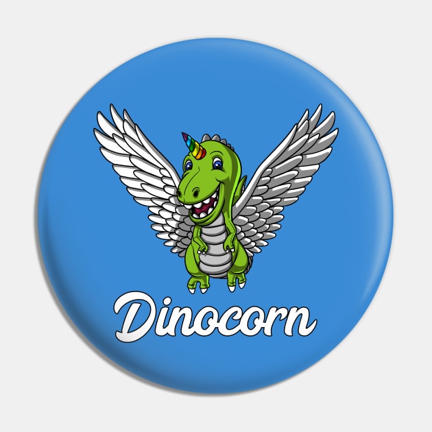 Dinocorn T-Rex Dinosaur Unicorn Pin by underheaven