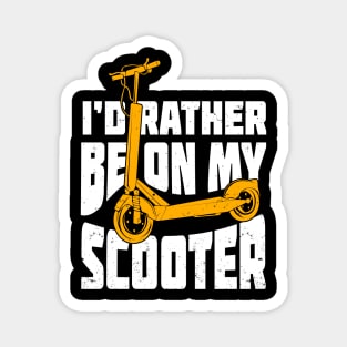 Motorized Electric Kick Scooter E-Scooter Rider Magnet