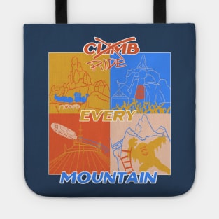 Ride Every Mountain Theme Park Art Tote