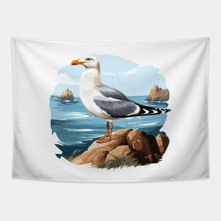 Cute Seagull Tapestry