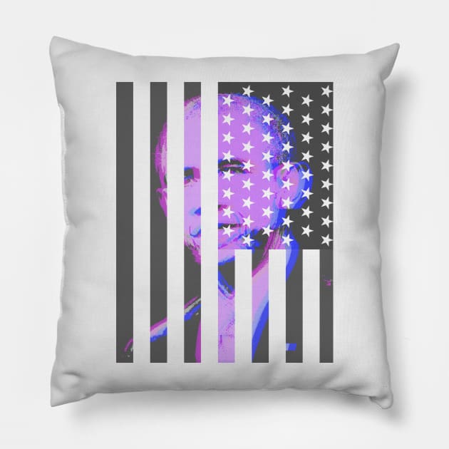 Mr. President Obama Pillow by Wave Of Mutilation