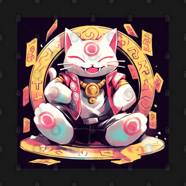 Coin Lucky Fairy Cat by 2088DesignLab