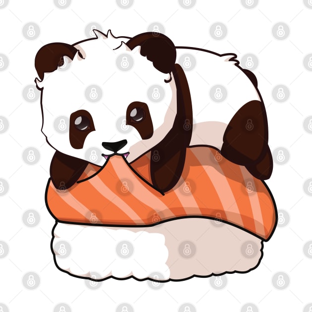 Panda Salmon Sushi by Myanko