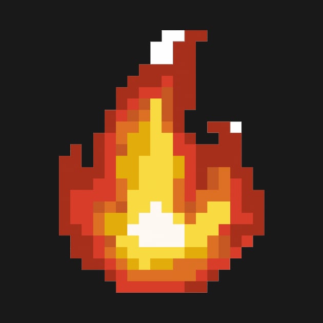 Pixel art - Flame moving by Uwaki