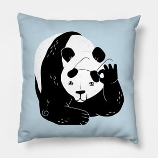 Panda Glasses Pillow