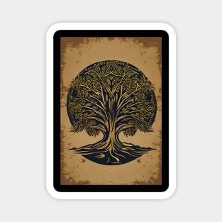 Vintage Celtic tree Magnet