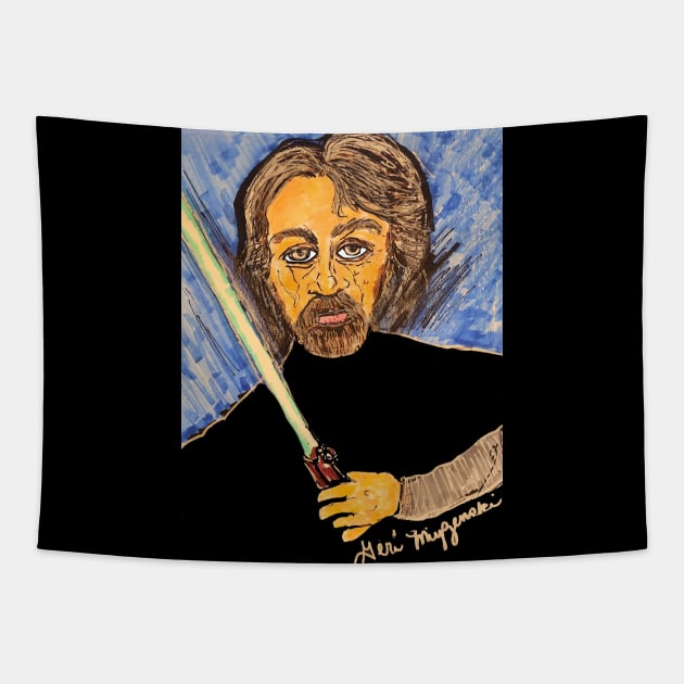 Luke Skywalker Tapestry by TheArtQueenOfMichigan 
