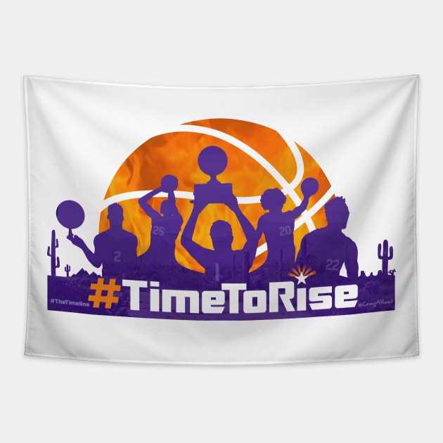 Phoenix Suns #TheTimeline 2.0 #TimeToRise Tapestry by CraigAhamil