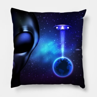 Cosmic Family - Alien UFO - 02 Pillow