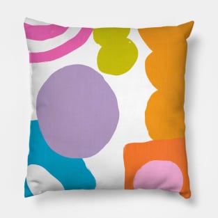 Abstract Shapes Collage Pillow