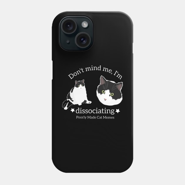 Colonel from Poorly Made Cat Memes dissociating Phone Case by Poorly Made Cat Memes
