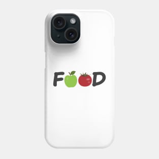 Food typographic logo art Phone Case