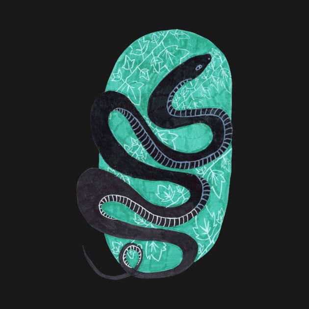 Teal Snake by Artfully Alaina