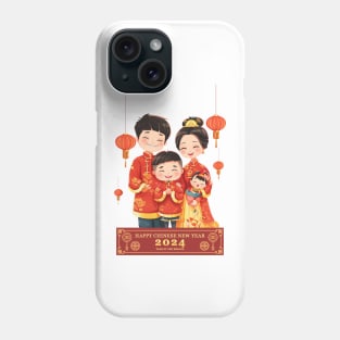 Chinese New Year Family: Dragon's Joyful Reunion! Phone Case