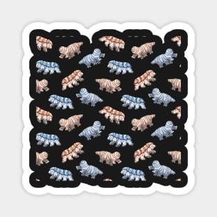 Tardigrades Illustration Pattern Magnet