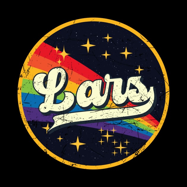 Lars // Rainbow In Space Vintage Grunge-Style by LMW Art