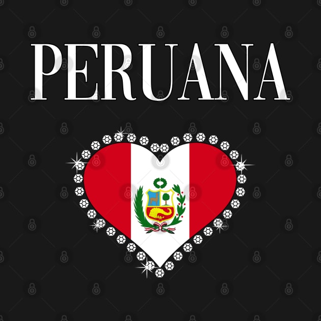 Camiseta de Mujer Peruana Peruvian Girl Women T-shirt by soccer t-shirts