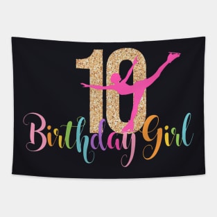 10Th Birthday Ice Ten 10 Double Digits Tapestry