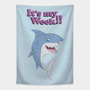 Shark's My Week Tapestry