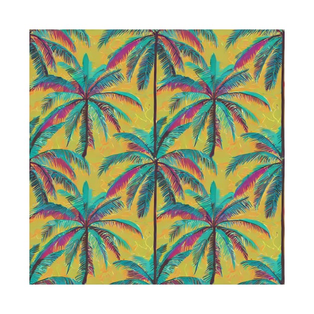 Palm tree pattern 05 by mooonthemoon