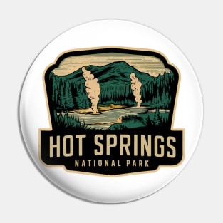 Arkansas Hot Springs Retro Pin