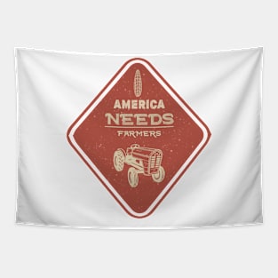 America Needs Farmers Tapestry