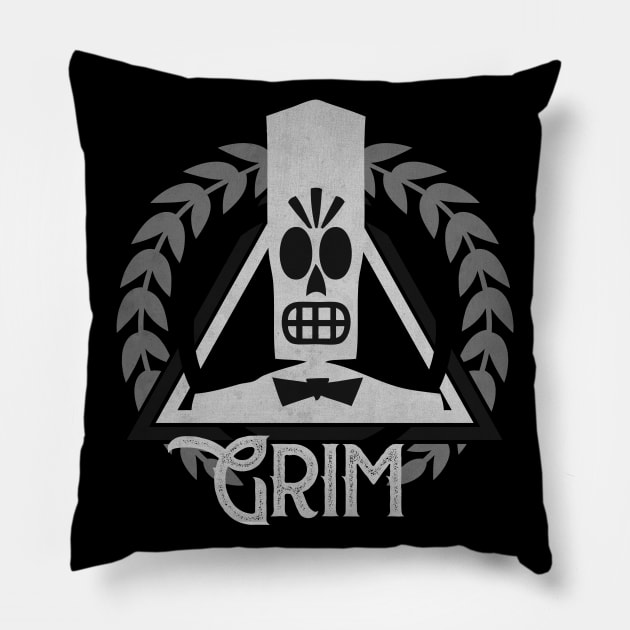 Grim F. Pillow by CTShirts