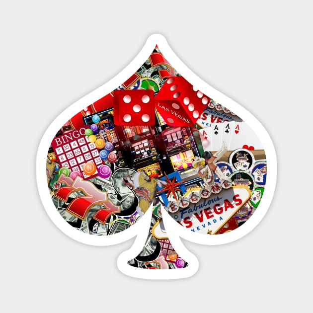 Spade Playing Card Shape Magnet by Gravityx9