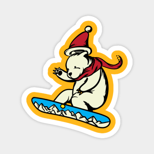 Polar Snowboard Magnet