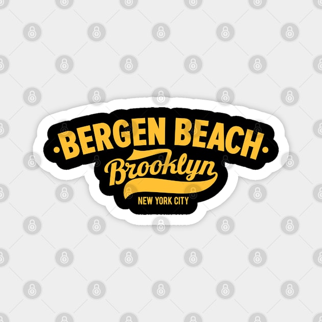 Bergen Beach Logo - Brooklyn, NY Apparel Magnet by Boogosh