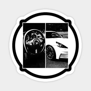 NISSAN 370Z NISMO Black 'N White 5 (Black Version) Magnet