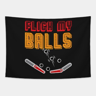 PINBALL: Flick My Balls Tapestry