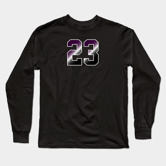 Men's Letter Digital Print T Shirt MIAMI Number 23 23# Long Sleeve