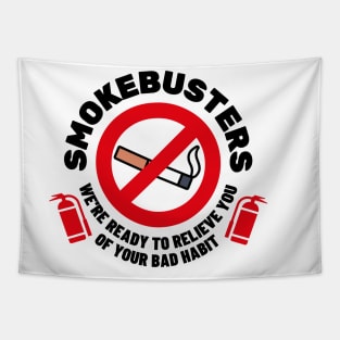 Smokebusters No Smoking Sign Logo Tapestry